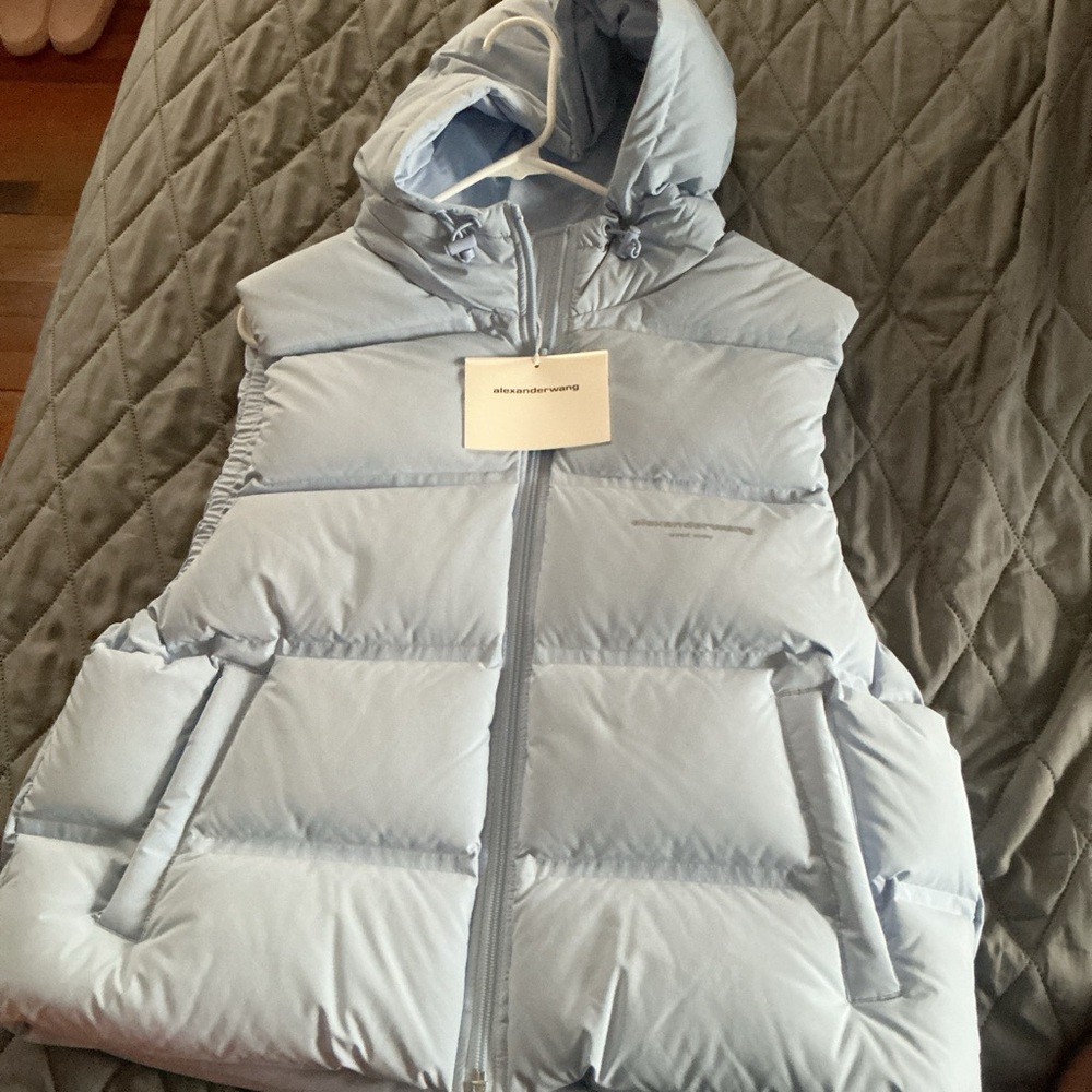 Alexander Wang Light Blue Puffer Vest